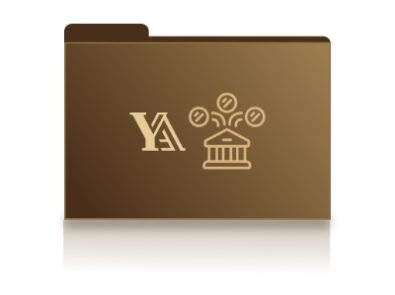 Y&A gold financial folder